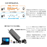 エアリア 2.4G WIFI ワイヤレスマイク&レシーバー 最大20mの離れたところでの音声を収録する 動画 配信 実況 会議 スピーチ 演説　WMIC-B